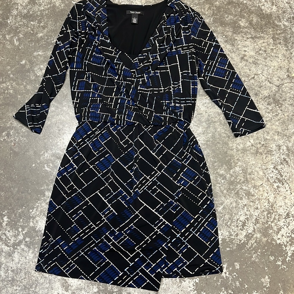 White House Black Market Faux Wrap Dress